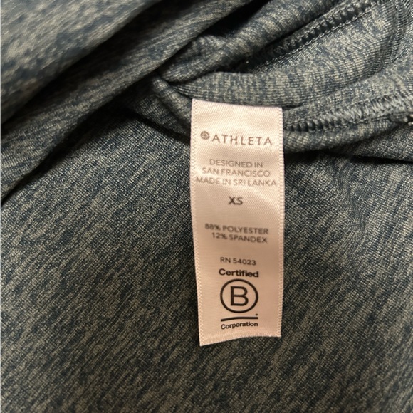 Athleta Uptempo Hoodie Sweatshirt in Bali Green/Oceanic Teal - Picture 9 of 10